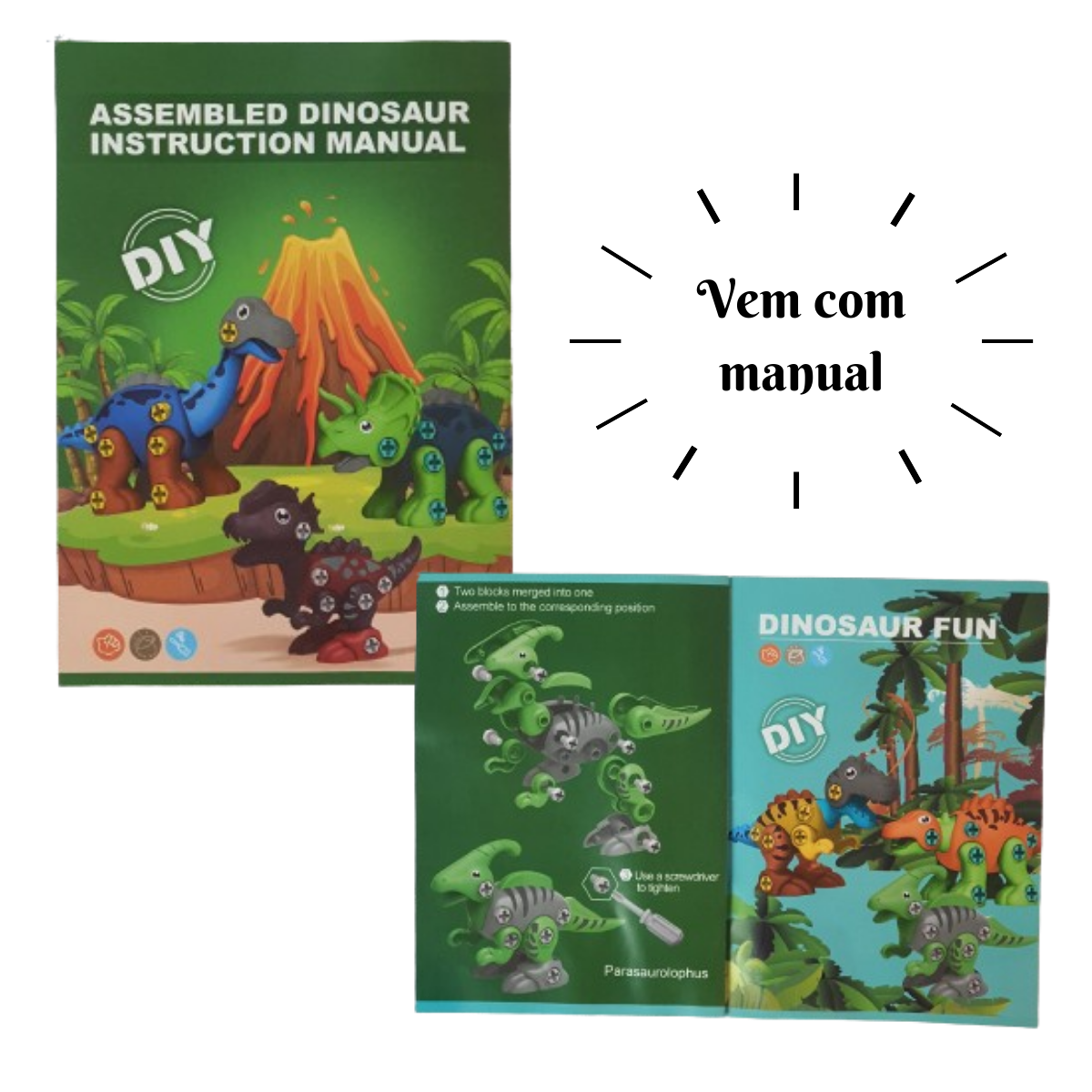 Dinossauro Brinquedo De Montar Dino Na Jaula Parassauro Dinossauro Brinquedo De Montar Dino Na Jaula Parassauro